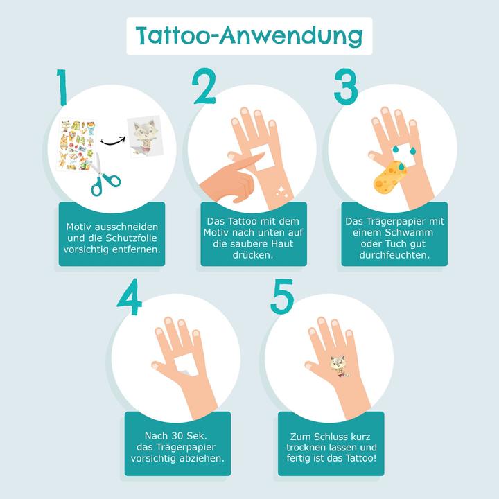 Image du produit Papierdrachen Tatouages pour enfants