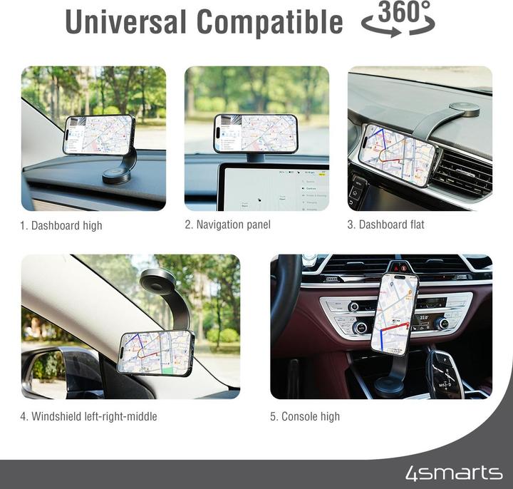 Actual product image 4smarts Qi2 car charging set