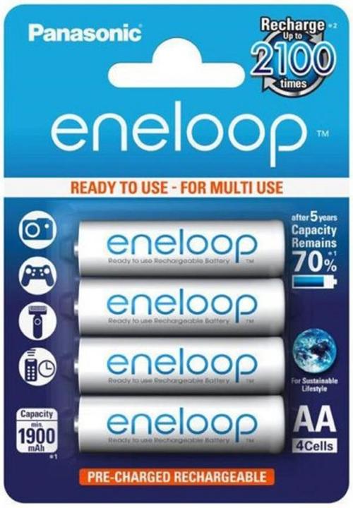 Panasonic eneloop (4 pz., AA, 1900 mAh)