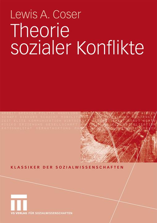 Produktbild Theorie sozialer Konflikte (Deutsch, Lewis A. Coser, 2009)