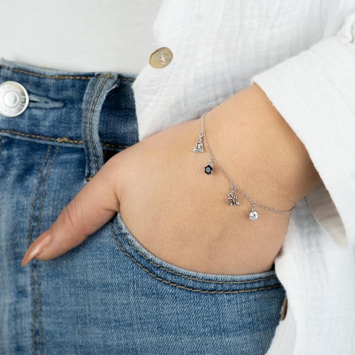 Produktbild Engelsrufer Yin Yang Armband (19 cm, 925er Silber)