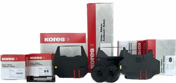 Actual product image Kores Ribbons for typewriters black/red 13 mm x 10 m (1.30 cm, Red, Black)