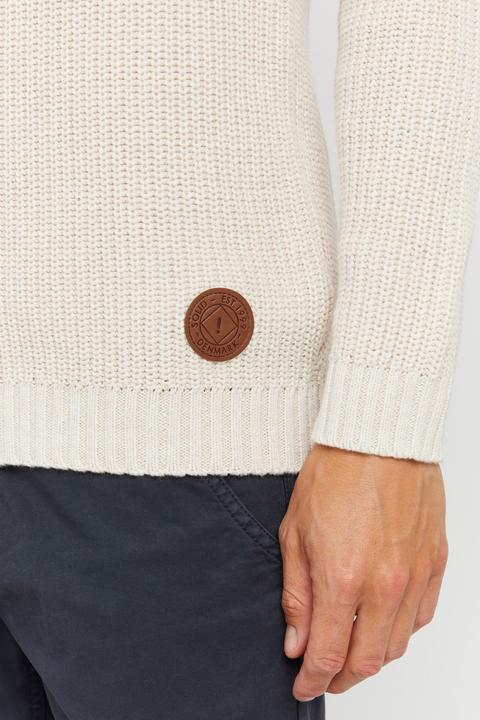 Actual product image Solid Xenox Men's Jumper Chunky Knit Pullover Troyer Made Of 100% Cotton (XXL)