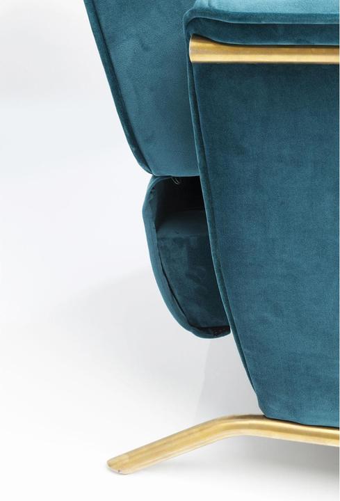 Actual product image Kare Design Relax armchair Lazy Velvet Blue