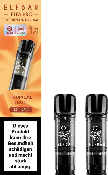 Elfbar ELFA Pro - 2ml Pods 10mg, Fruits Tropicaux
