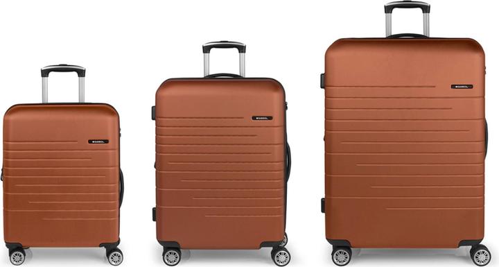 Immagine prodotto Gabol Set di valigie Escape a 4 ruote 3 pezzi con piega elastica (220 l, XL (da 115l))
