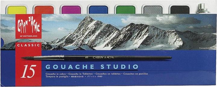 Immagine prodotto Caran d'Ache Gouache Studio Tabletten Metallschachtel (Multicolore, Verde, Verde lime)