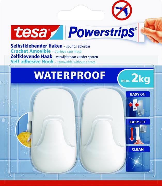 Produktbild tesa Powerstrips Waterproof Haken L