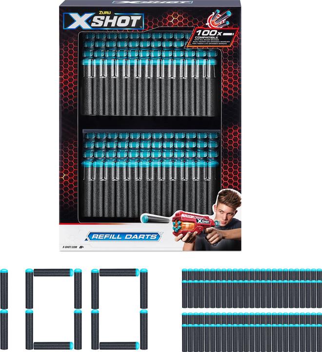 Actual product image Xshot X-Shot refill pack 100 darts
