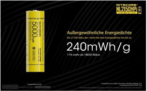 Produktbild Nitecore NL2150HPi