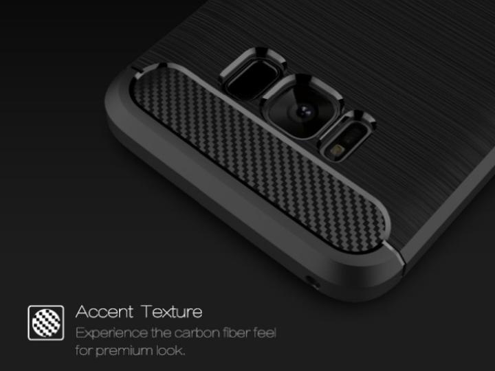 Produktbild Screenguard Samsung Galaxy S8 Hülle Carbon Brushed Soft TPU (Samsung Galaxy S8)
