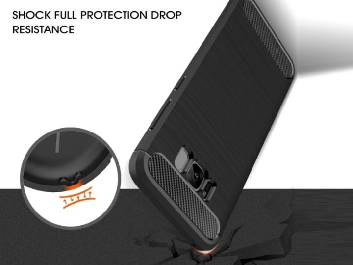 Produktbild Screenguard Samsung Galaxy S8 Hülle Carbon Brushed Soft TPU (Samsung Galaxy S8)