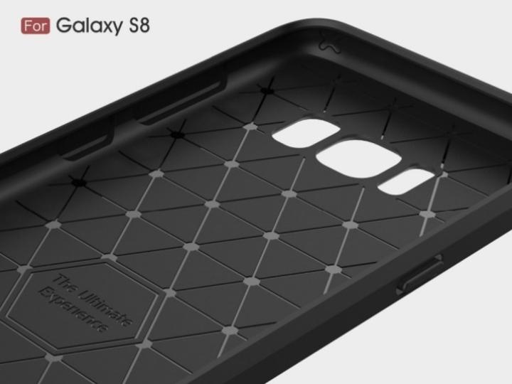 Produktbild Screenguard Samsung Galaxy S8 Hülle Carbon Brushed Soft TPU (Samsung Galaxy S8)