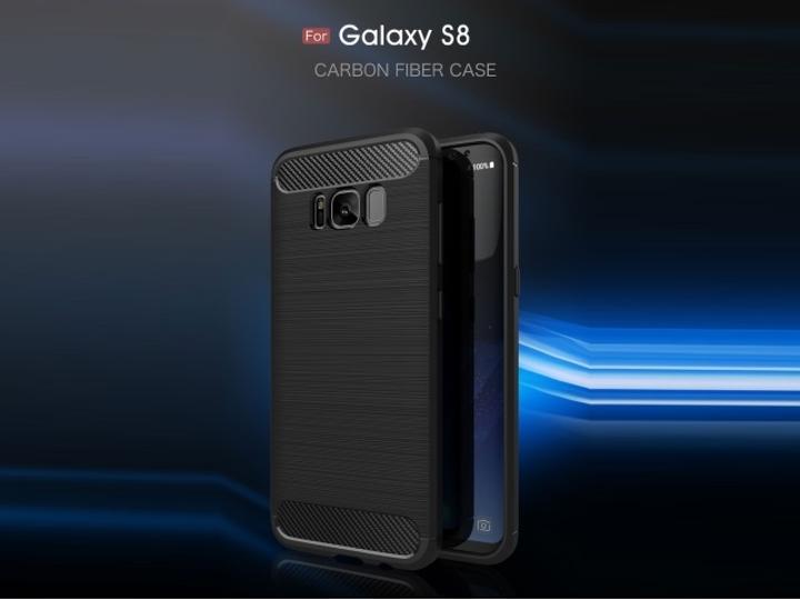 Produktbild Screenguard Samsung Galaxy S8 Hülle Carbon Brushed Soft TPU (Samsung Galaxy S8)