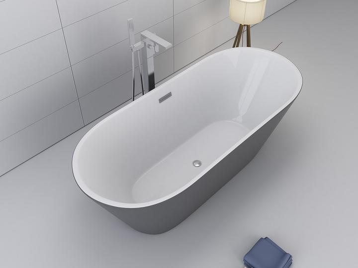 Image du produit Jet-Line Baignoire DEHLIA grise à poser 1700x800 Equipement de salle de bains (170 cm, 80 cm)