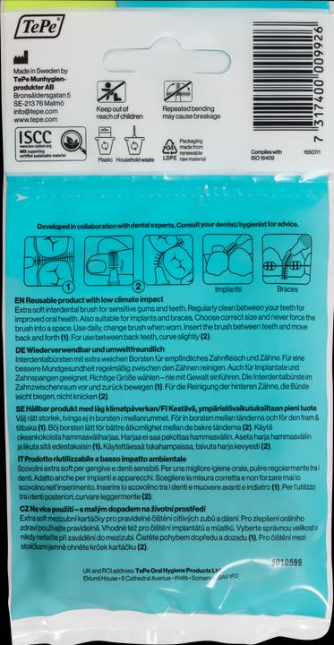 Produktbild TePe Interdentalbürsten Extra Soft Mixpack ISO 1-6 (8 x, 1.10 mm)