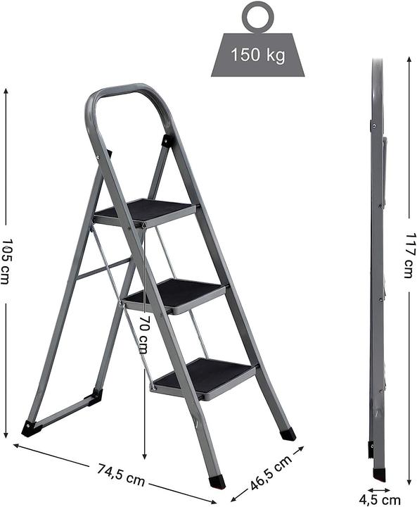 Image du produit Songmics Escabeau pliant (Marchepied pliant, 105 cm)