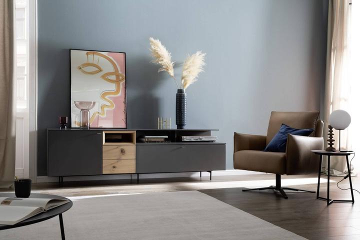Immagine prodotto Schöner Wohnen Lampada da tavolo Palais E27 vetro nero 25cm vetro rotondo (E27)