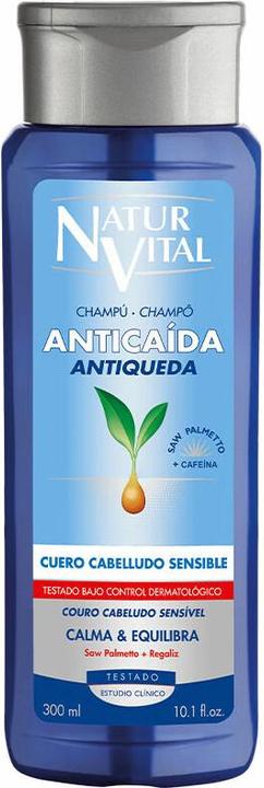NaturVital Champu Anticaida Cuero Cabelludo Sensible 300ml (300 ml)