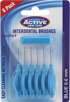Beauty Formulas Active Oral Care - Interdental Brushes Interdental Cleaners 0.60Mm 6Pcs. (6 x, 0.60 mm)