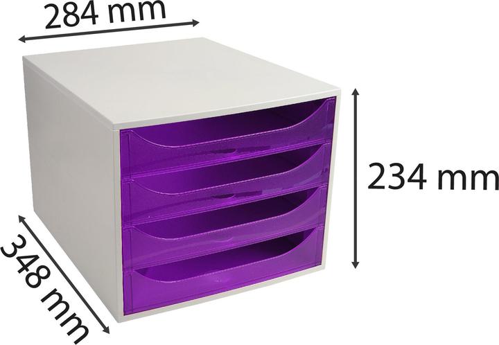 Image du produit Exacompta Boîtes à tiroirs autonomes (A4+)
