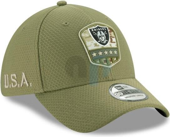 Actual product image New Era 39Thirty NFL Salute to Service Oakland Raiders Cap (S/M)