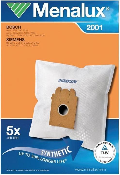 Actual product image Menalux Hoover bag (5 x)