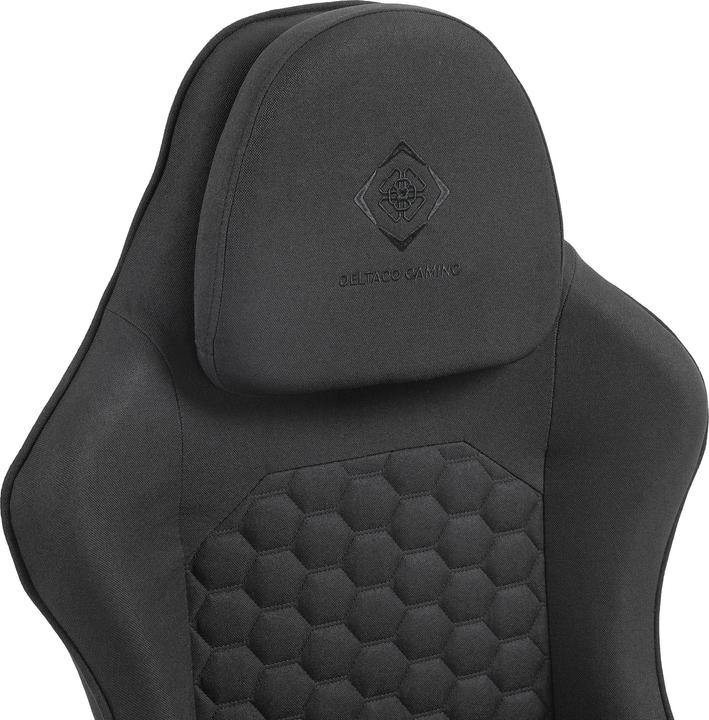 Productafbeelding Deltaco DC130 gamestoel Zacht Geweven Mesh, zwart