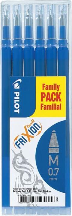 Produktbild Pilot FriXion Refill Set à 6 (Ersatzmine, Blau, 0.70 mm)