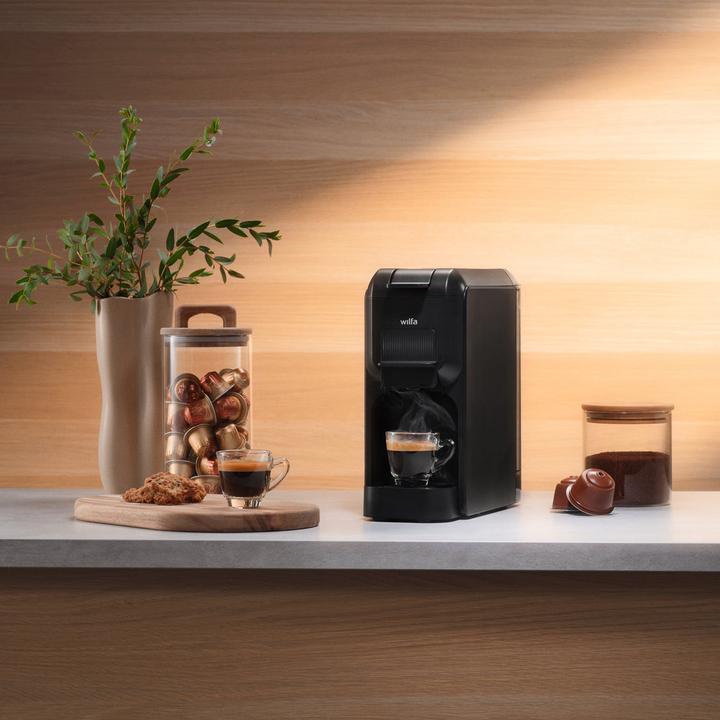 Actual product image Wilfa Volo Capsule Mini Espresso Machine and Capsule Brewer