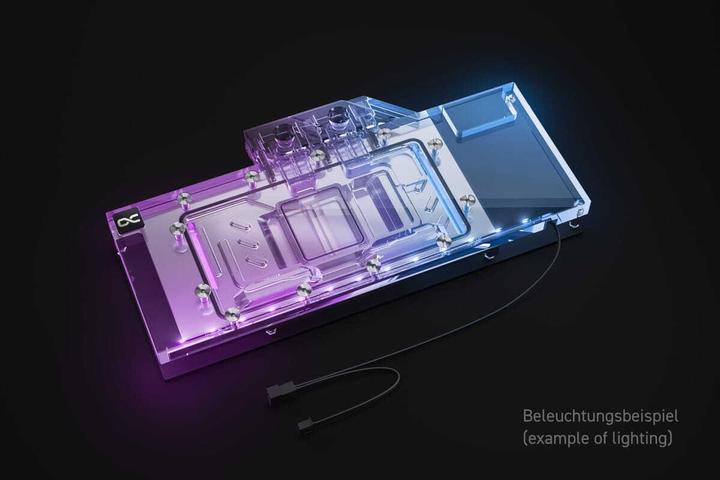 Image du produit Alphacool WAK Bloc de glace Aurora Radeon RX 7800 XT Reference avec Backplate
