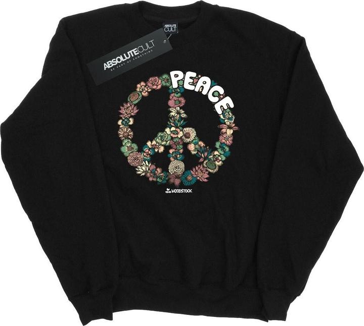 Actual product image Woodstock Mens Floral Peace Sweatshirt (XL)