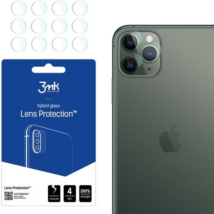 3MK hybrid glass Lens Protection for iPhone 11 Pro Max (1 Pezzo/i, Apple iPhone 11 Pro Max)