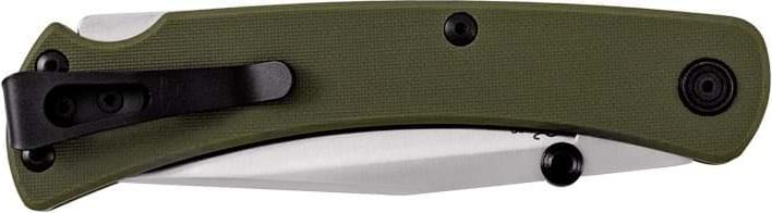 Actual product image Buck 110 SLIM PRO TRX, green, S30V steel, stainless, Back Lock, G10 handle, Tip Up pocket clip (9.50 cm)