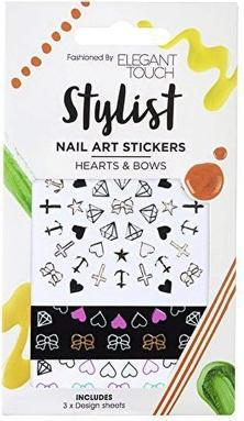 Actual product image Elegant Touch Hearts & Bows Nail Art Stickers
