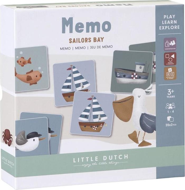Produktbild Little Dutch Memo Sailors Bay Card Game Matching