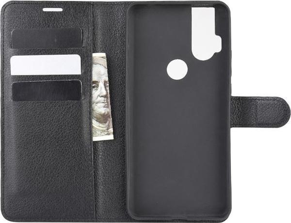 Actual product image MU Classic Litchi Leather Bookcover Series (Motorola One Hyper)