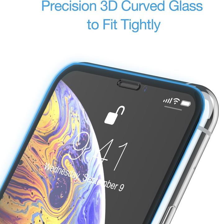 Produktbild Just Mobile Xkin 3D Displayschutz iPhone 11 Pro (5.8") Transparent (1 Stück, Apple iPhone 11 Pro)