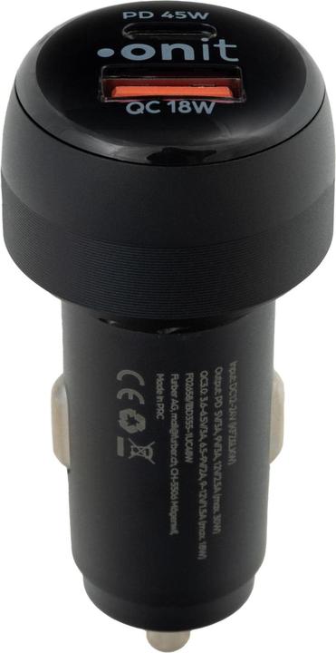Immagine prodotto Onit Autoladegerät Dual 63 W PD, Stromanschluss Seite A