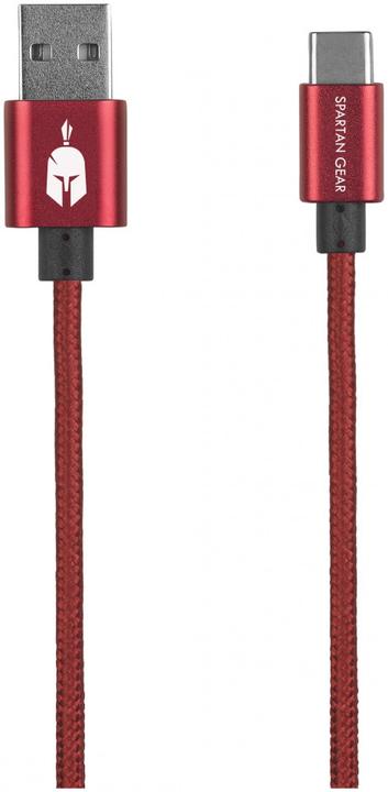 Image du produit Spartan Gear Câble USB double face Type C 2m (Câble de charge compatible avec Playstation 5, Xbox Se (2 m)