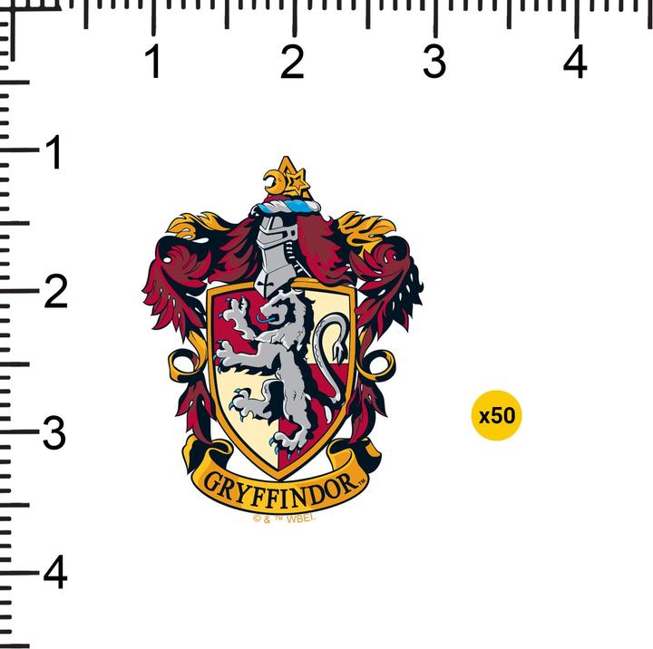 Actual product image Deluxe Gryffindor Crest Stickers (Pack of 50)