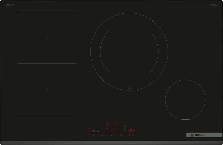 Immagine prodotto Bosch Hausgeräte Serie 6, Piano cottura a induzione, 80 cm, Nero, Senza telaio, PVS831HC1E