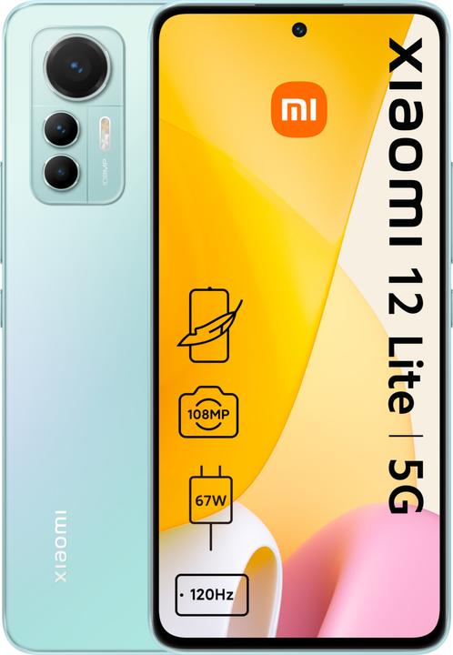 Produktbild Xiaomi 12 Lite 5G (256 GB, Lite Green, 6.55", Dual SIM, 108 Mpx, 5G)