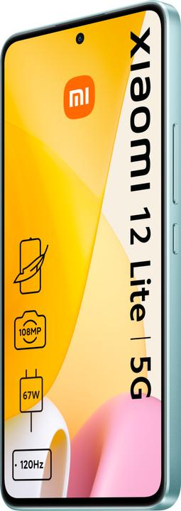 Produktbild Xiaomi 12 Lite 5G (256 GB, Lite Green, 6.55", Dual SIM, 108 Mpx, 5G)