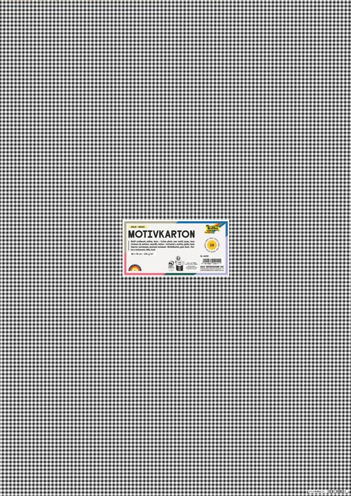 Image du produit Folia Carton à motifs "Noir / Blanc", 500 x 700 mm, 270 g/m2 (270 g/m²)