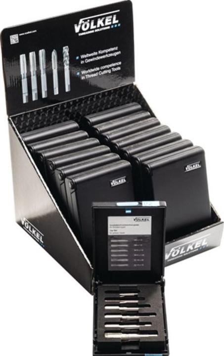 Produktbild Völkel Gewindeschneidzeugsatz M6-M10 / G1/4-G1/8 ″ HSS-G 6-teilig