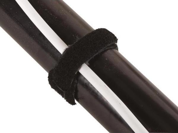 Produktbild Velleman KLETTKABELBINDER - SCHWARZ - 12.5 x 300 mm (10-tlg.) (Klettkabelbinder, 300 mm, 10 Stk.)