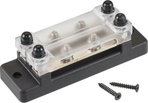 Produktbild Ective Dual-Stromverteilerschiene mit Unterleiste 2x2-fach 150A DC/AC