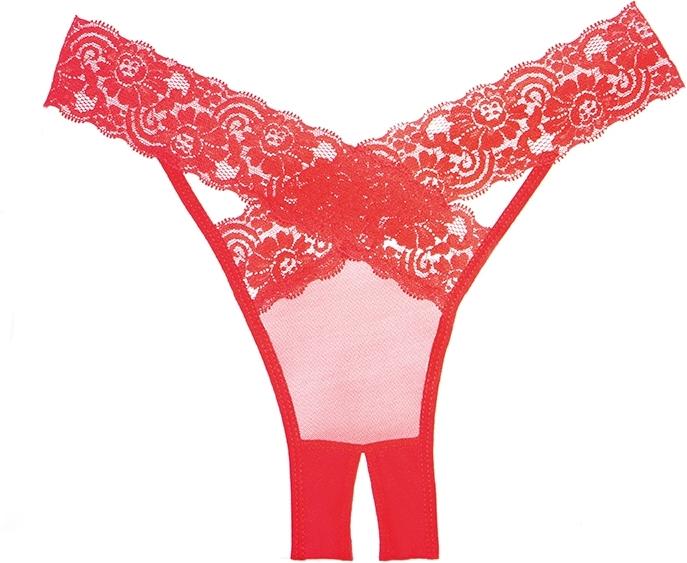 Produktbild Allure Desire Panty ( Crotchless ) - Red (One Size)