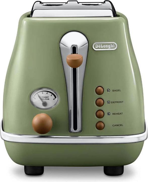 Produktbild De'Longhi Broodrooster Icona Vintage CTOV 2103.GR - Groen